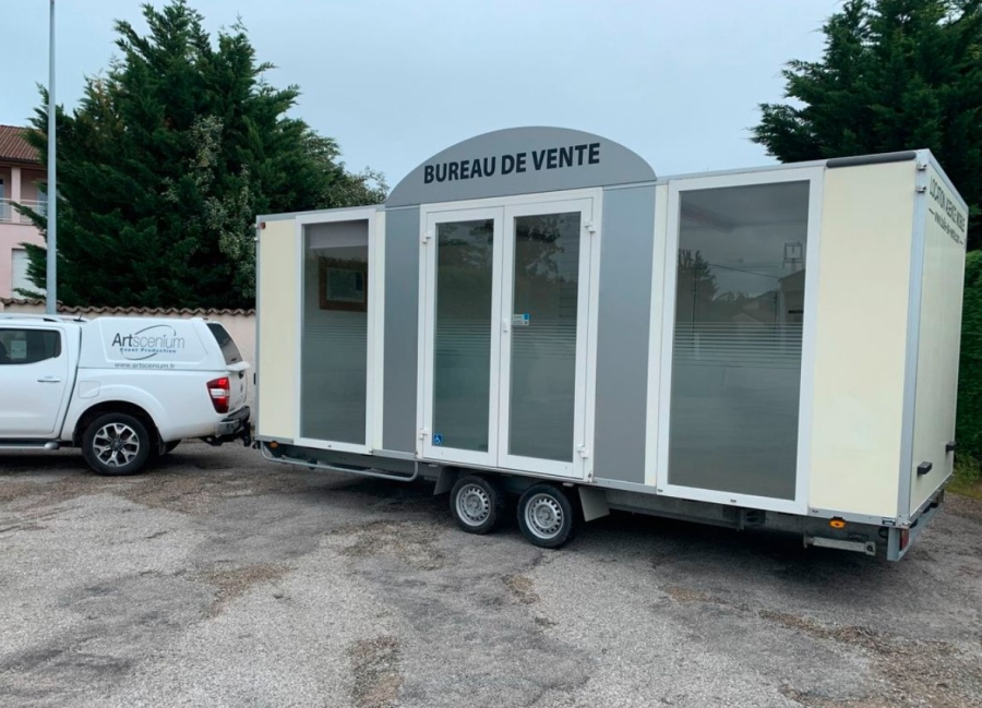 Remorque foire événementielle bulle de vente expo magasin